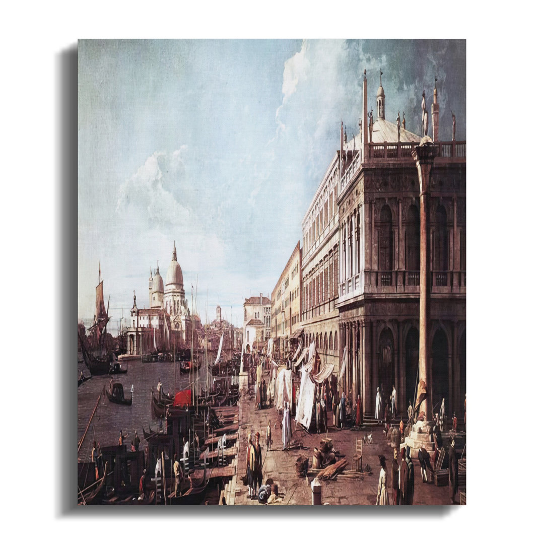 Venice Italy Canvas Wall Art, Cityscape Painting Print, Gallery Wrapped Canvas, Archival Quality, Ready to Hang, Modern Home Decor
