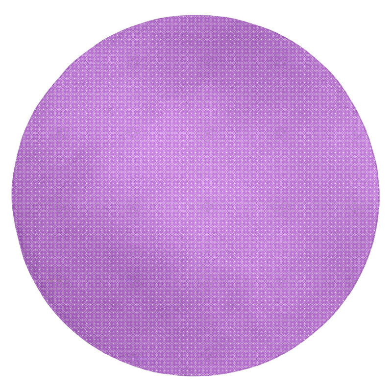 Tapis de zone mauve classic napperon, Rond 5 pi
