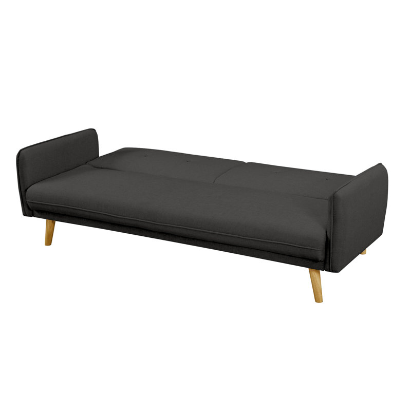 Zosia 3-Seater Sofa Textured Fabric Fine, Dark Grey