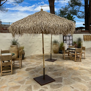 9 foot aluminum outdoor patio umbrella with valance Amazon.com: SAFAVIEH Outdoor - Valance 9-Foot Crank Patio Umbrella - Navy &  White Canopy - Brown Aluminum Pole - Decorative Petal Valance Trim