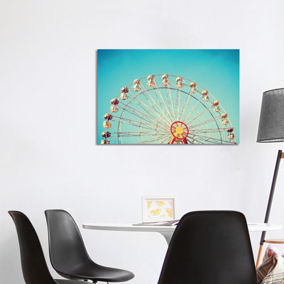 Summer Ferris Wheel 1 Piece Wrapped Canvas Wall Art