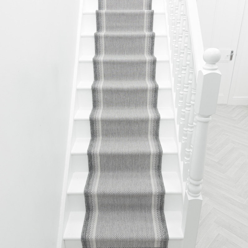 Stair Runner Chequered Flatweave Area Rug, Runner 60 x 450 cm
