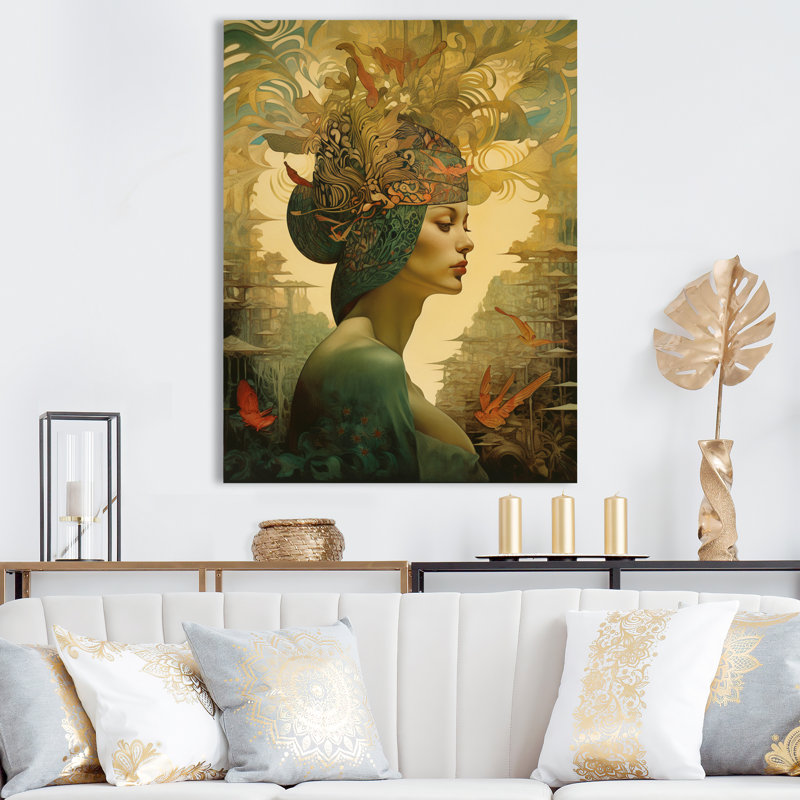 «Goddess Dreams in Tender Tones I», reproduction sur toile, H 40 po x l 30 po x P 1,5 po, Toile tendue