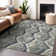 Premium Machine Washable Prisco Charcoal Rug