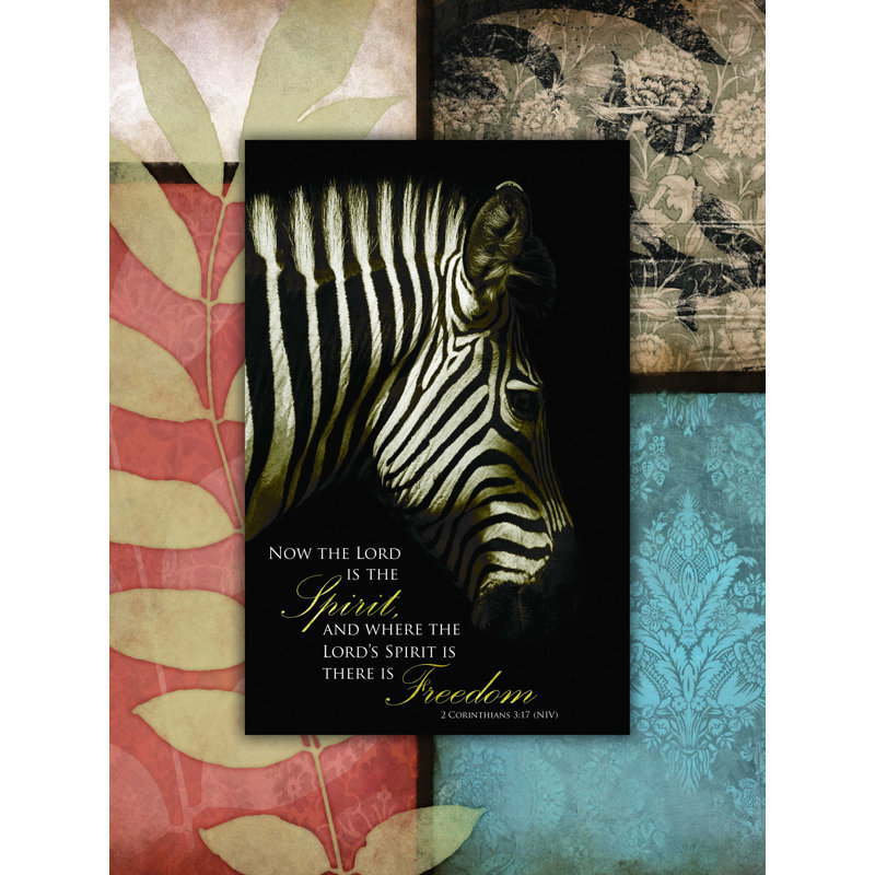 «Lordly Zebra», reproduction sur toile tendue, H 16 po x l 12 po