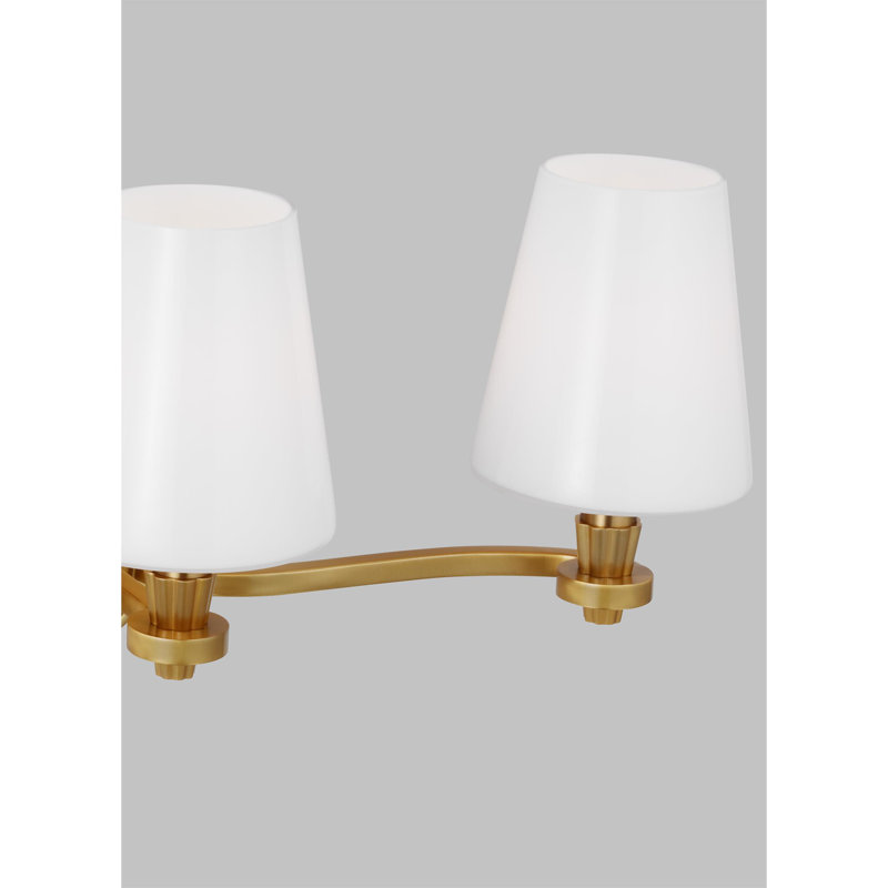 Paisley 3 - Light Vanity Light, Burnished Brass