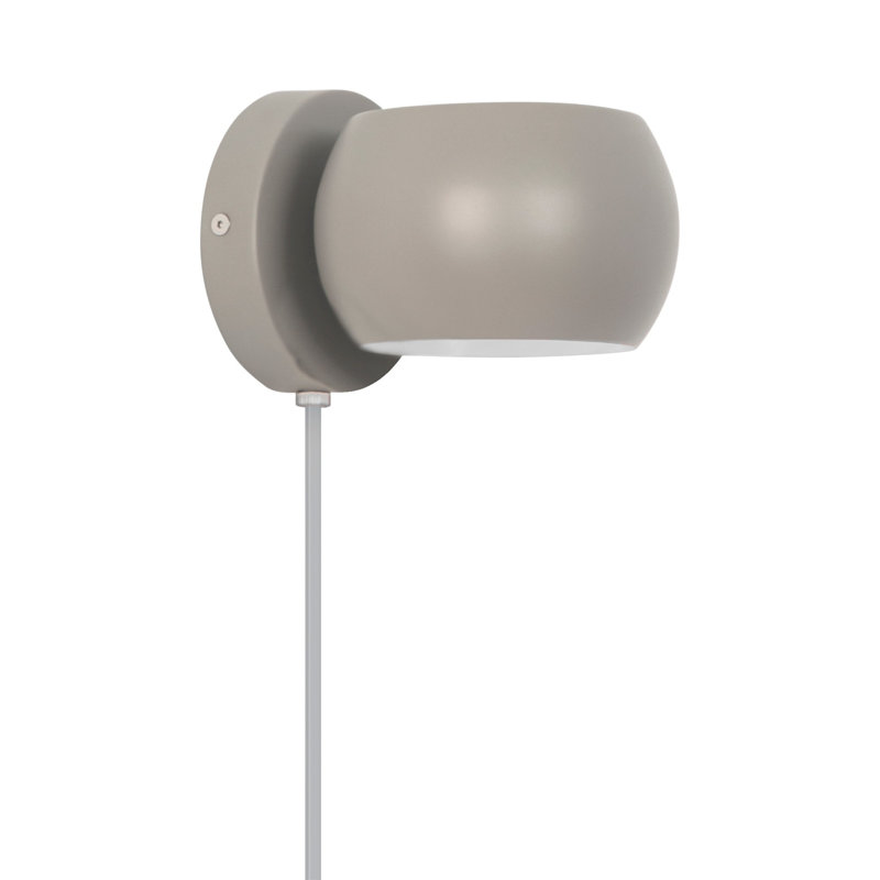 Steel Plug-in Flush Mounted Sconce, Brown