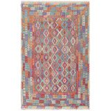 New Afghani Uzbek Kilim Wool On Cotton 9'9" X 13' Brindle