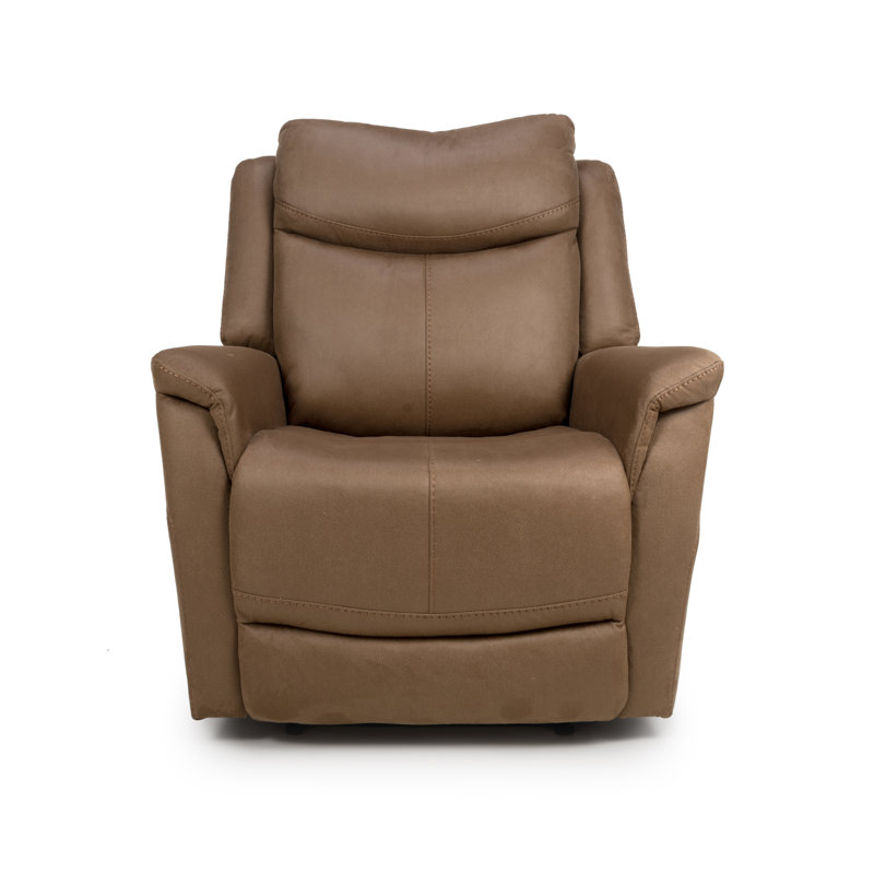 Winchell 89cm Wide Standard Recliner, Caramel