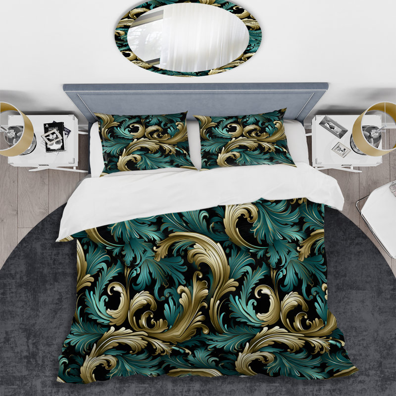 Literie Rambort, Housse de couette pour grand lit et 2 taies décor