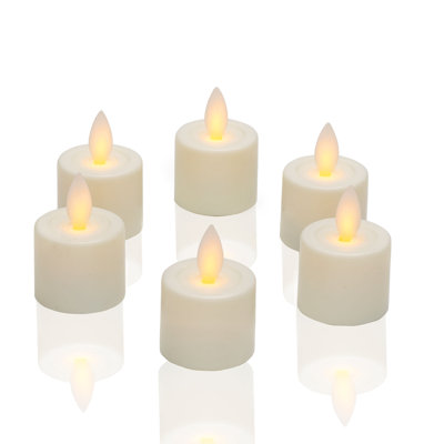 6 Piece Unscented Candle Set
