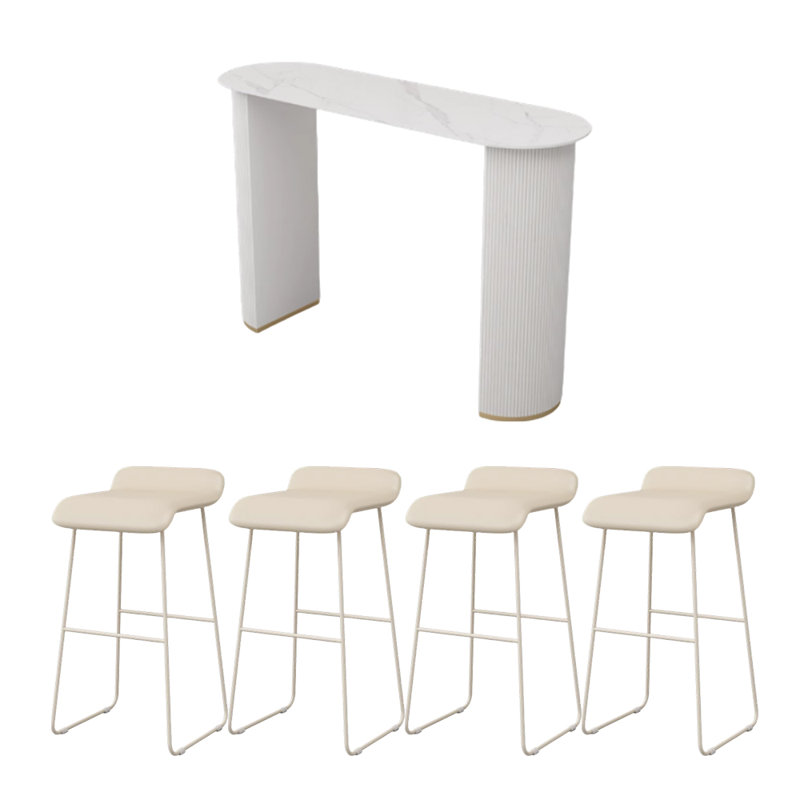Hackworth, H 41,3 po x L 55,1 po x l 19,6 po, Blanc, Beige
