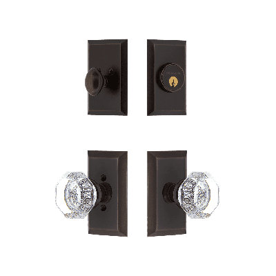 Nostalgic Warehouse Studio Entry Set with Waldorf Crystal Knob