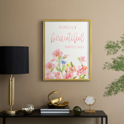 «Beautiful Moments», reproduction encadrée - bois massif