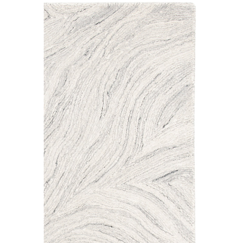 Radabaugh Hand Tufted Wool And Cotton With Latex Abstract Rug, Rectangle 9' x 12'