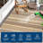 10' x 14' Reversible Outdoor Patio Rug, Waterproof Plastic Straw Weave, Foldable Lightweight Design, Easy-Clean Surface for Backyard, Deck, Camping and Beach-1264458715-1264458691