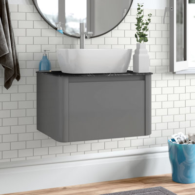 650cm Single Bathroom Vanity Base Only in White