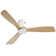 132CM Solid Wood 3-Blade Propeller Ceiling Fan with Remote Control