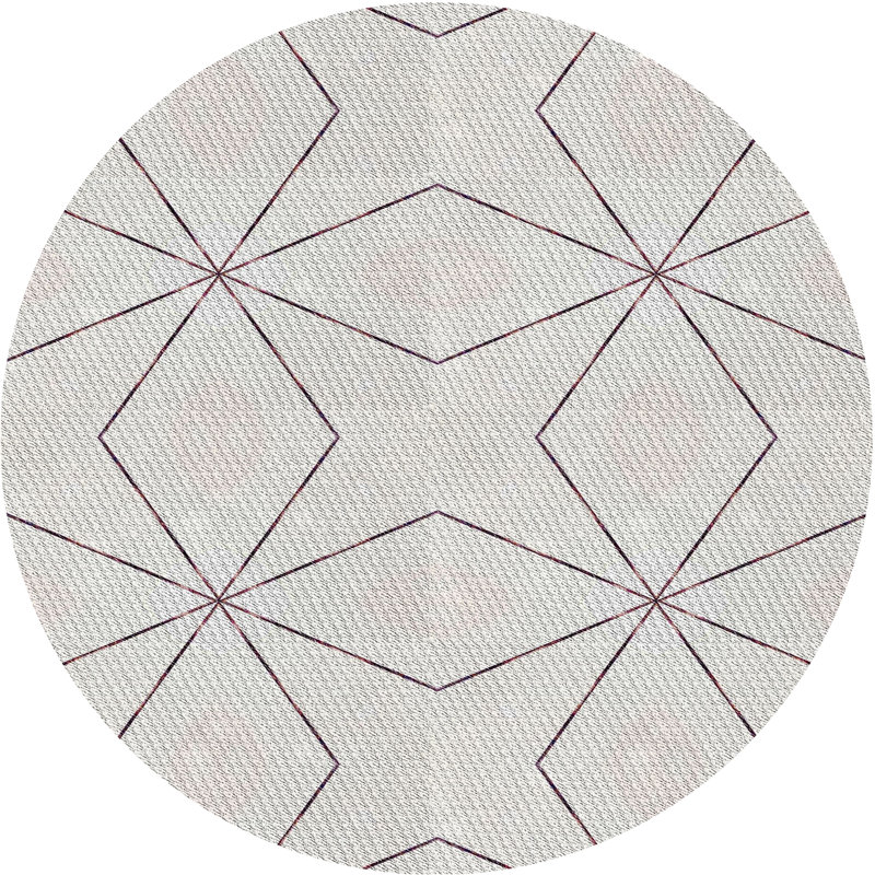 Geometric Indoor Rug, Round 8'