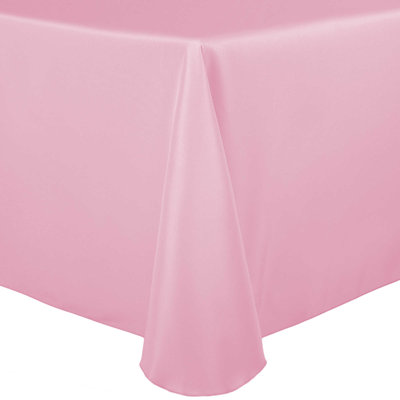 10 Pack Oval Polyester Linen Tablecloth