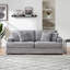 Canapé 79,3 po en velours côtelé moderne 3 places avec 4 coussins décoratifs-124435397-116190550