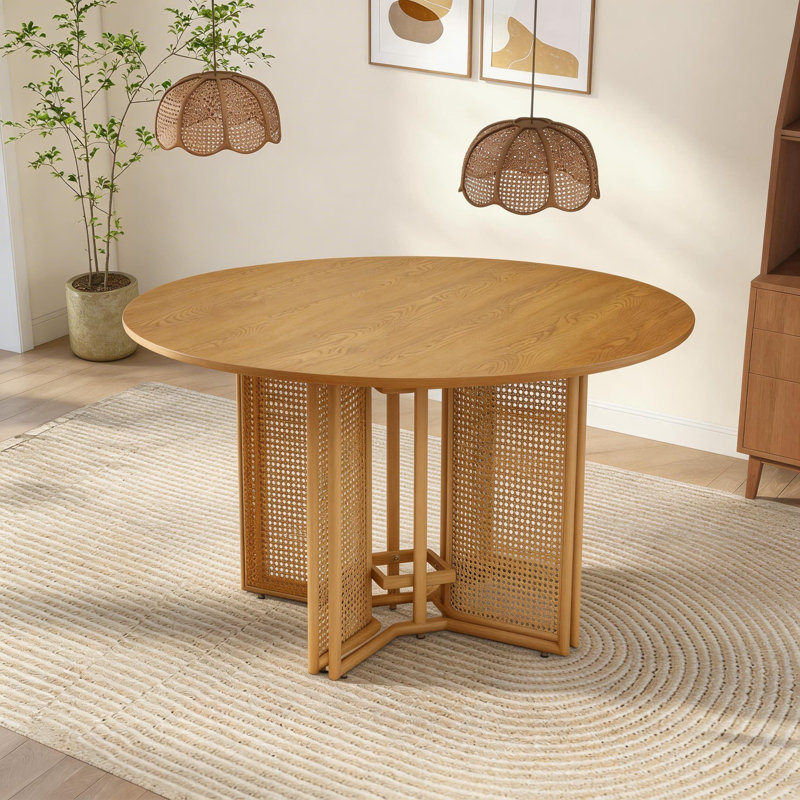Round Metal Base Dining Table