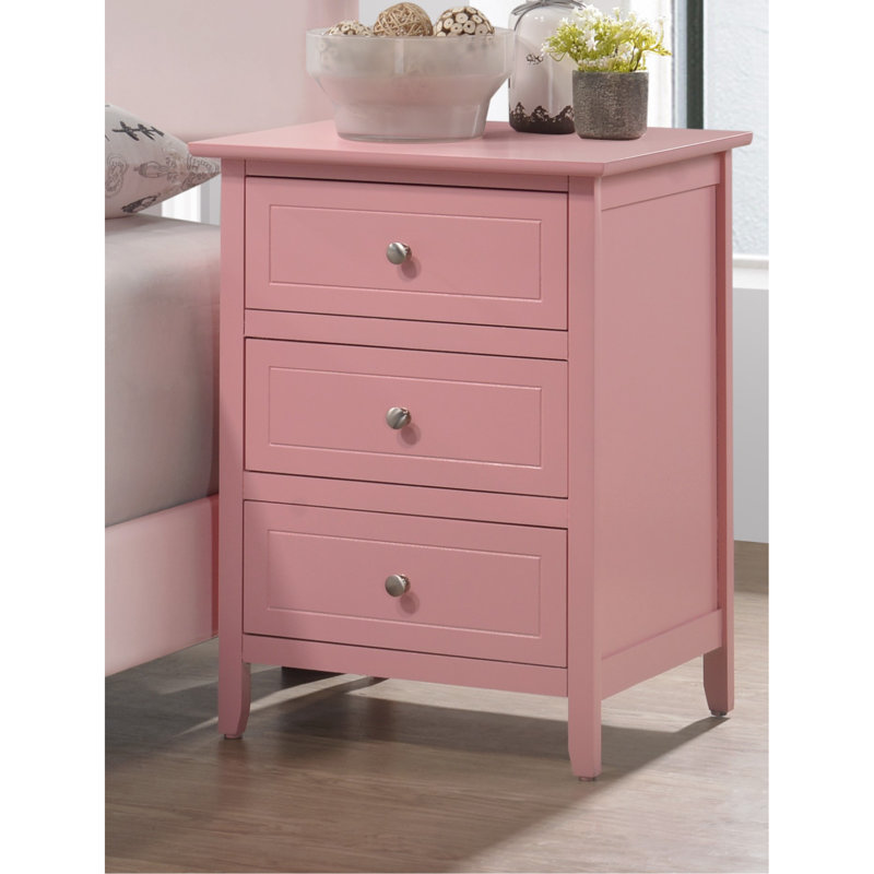 Table de chevet moderne pour votre chambre à coucher, Rose