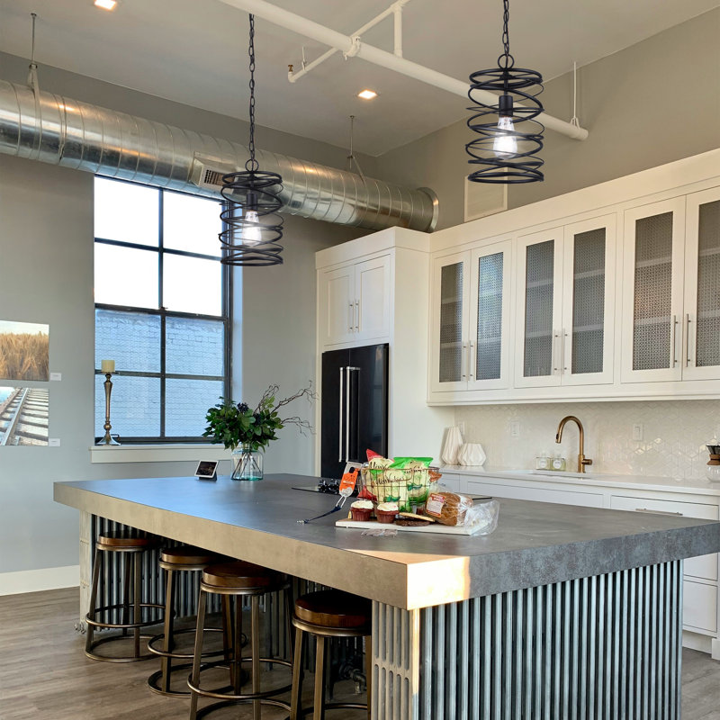 Ussery 1 - Light Matte Black Single Pendant