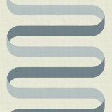 Folding Ribbon - Off White Blue Wallpaper