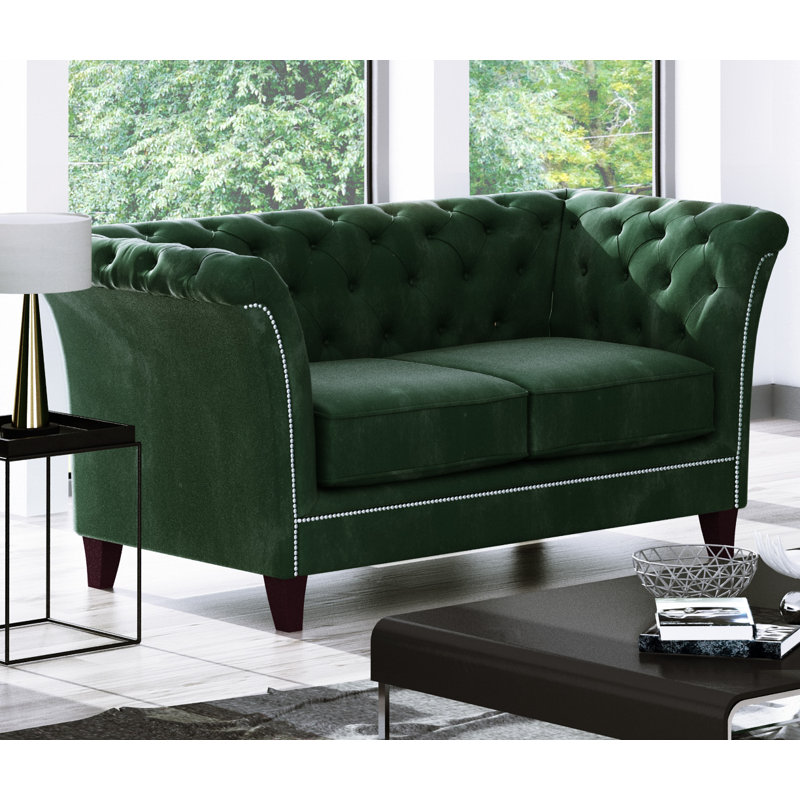  2 Seater Loveseat, Bottle Green