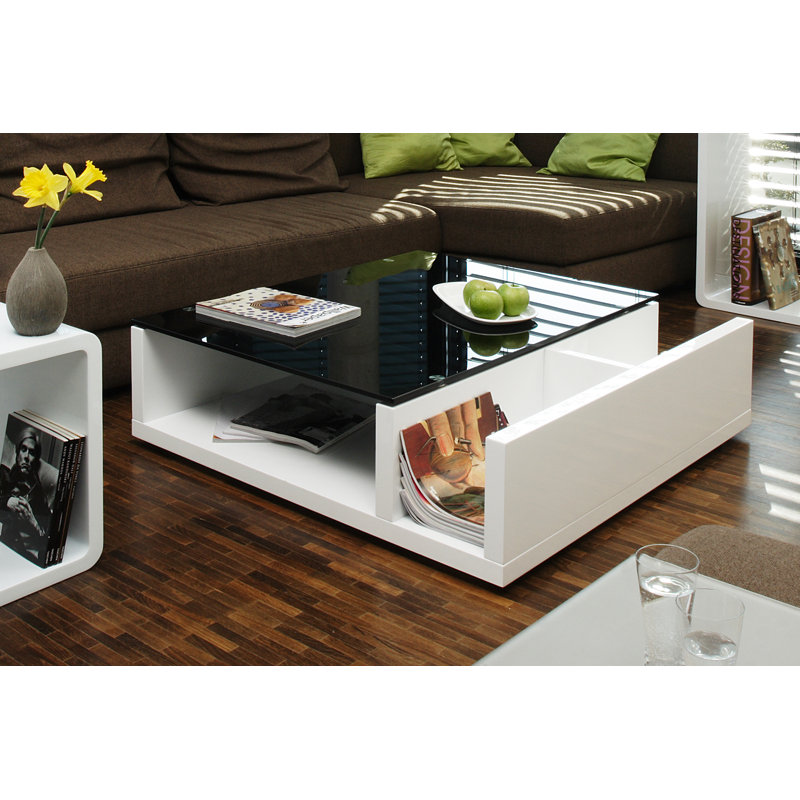 Jazyra Abstract Coffee Table, Black