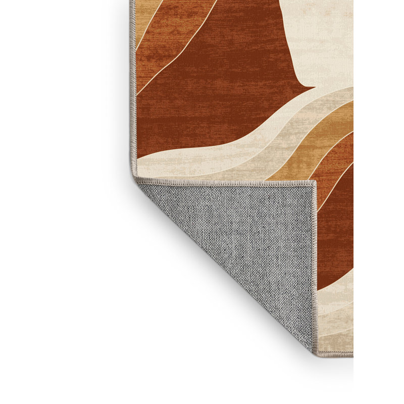 Tapis beige ombré lavable à la machine Pelico Cabo San Lucas, 7 x 10