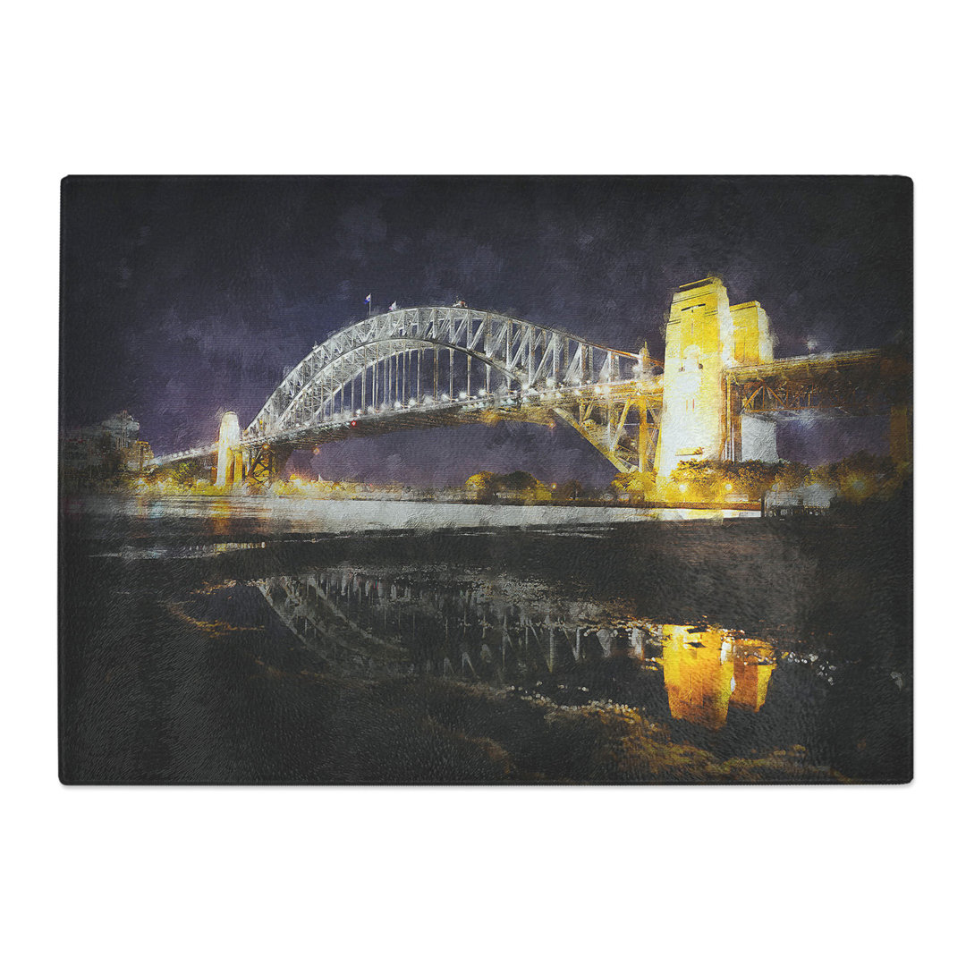 Tempered Glass Sydney Harbour Bridge Australia Chopping Board