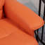Faux cuir manuel avec fonction inclinable, méridienne pivotante réglable avec repose-pieds, accoudoir et base en bois enveloppé pour le salon
