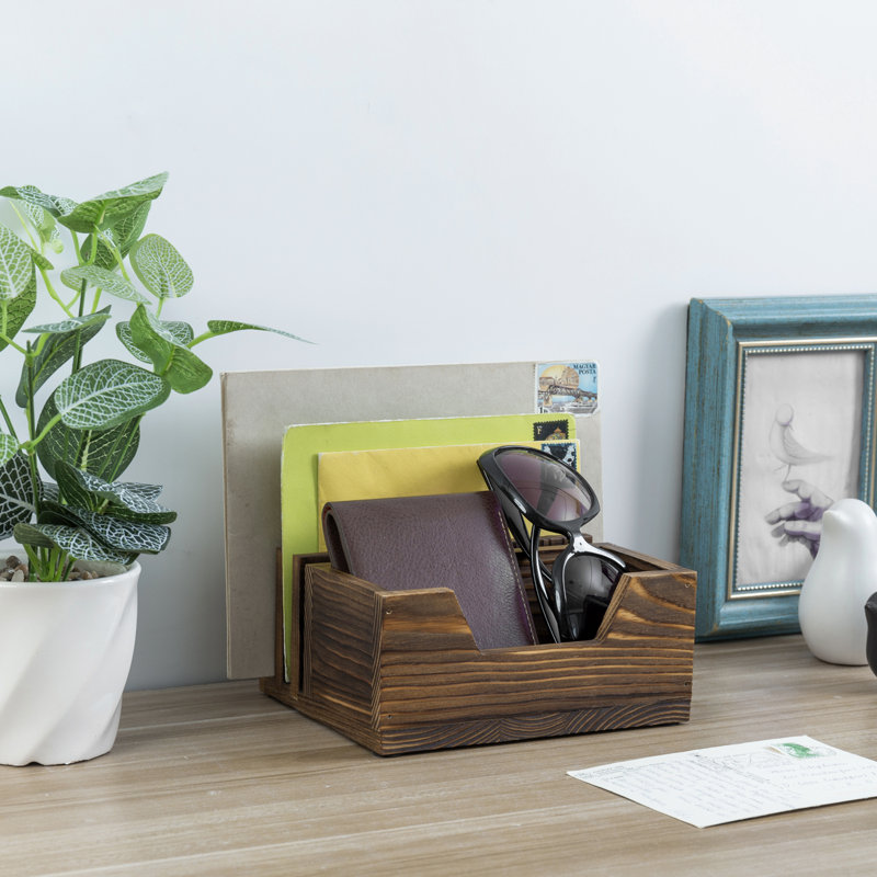 Solid Wood Desk Organiser 