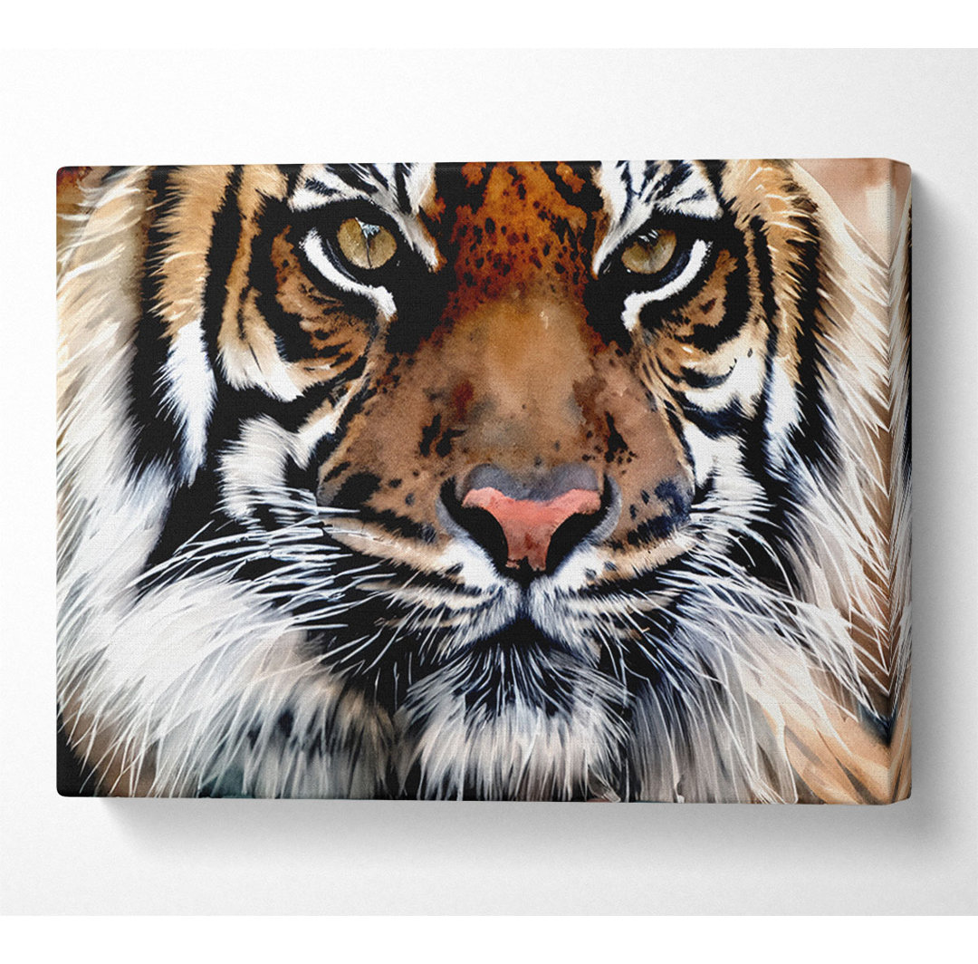 Tiger Face - Kunstdrucke auf Segeltuch