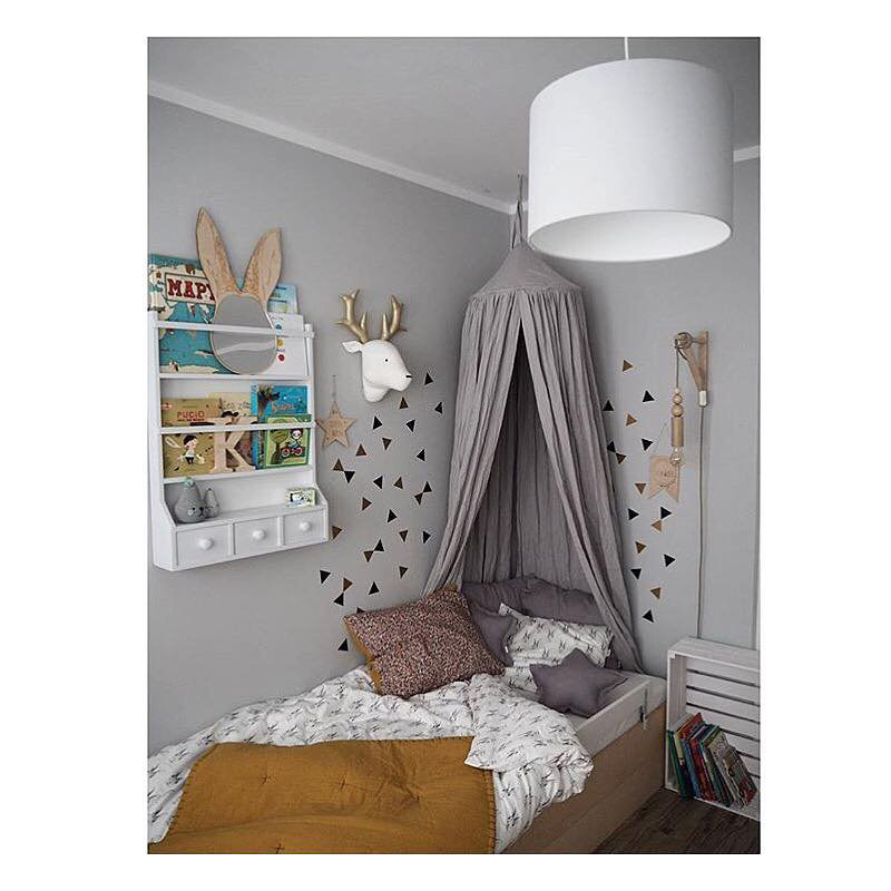 Hussey 1 - Light White Drum Pendant, Grey