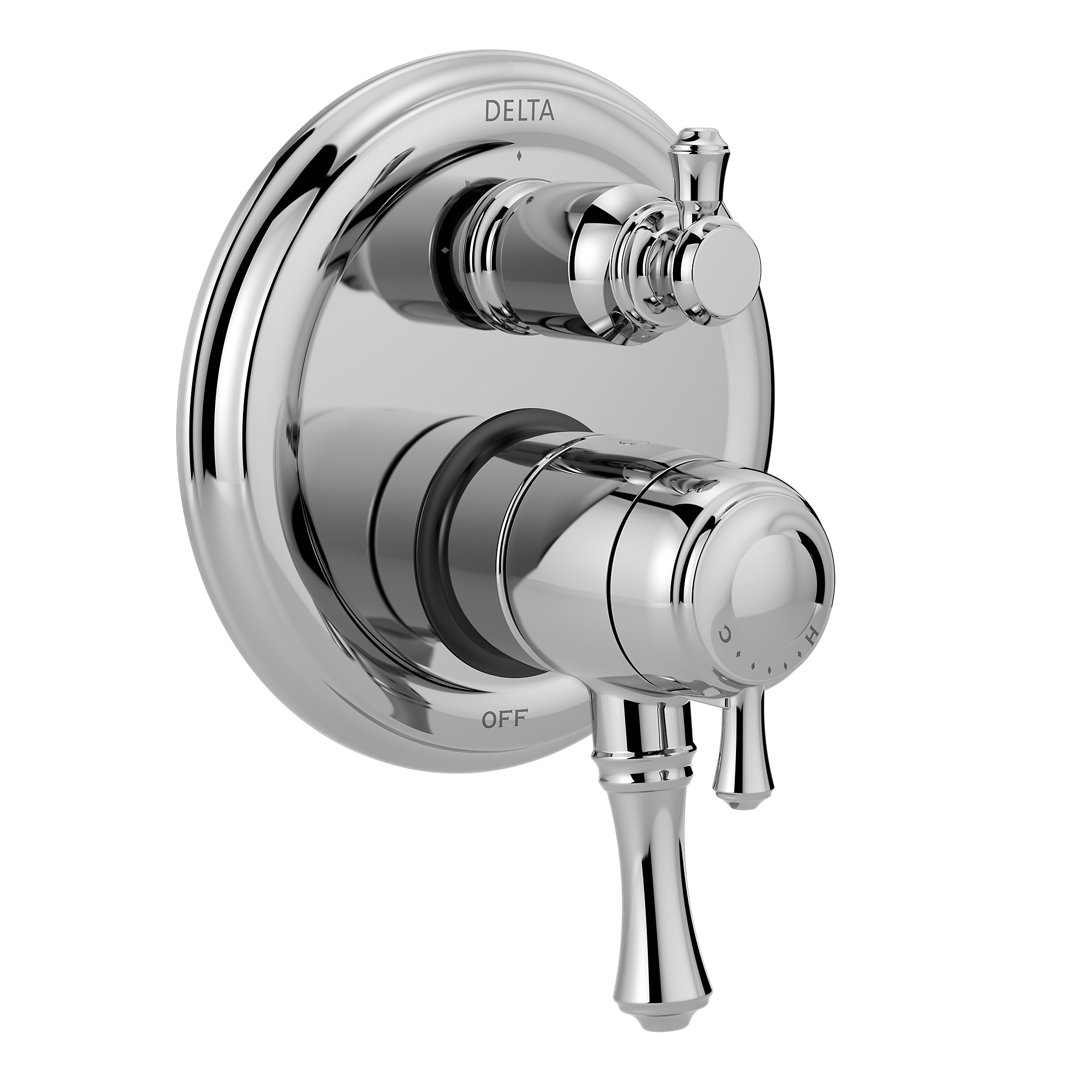 Cassidy Monitor 17T Series Pressure Balance Valve Trim with Double Handle Delta 