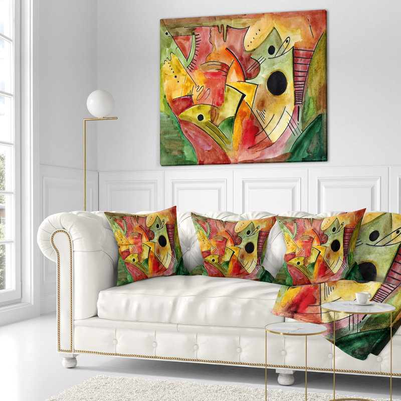 Stimulating Mood - Abstract Printed Pillow