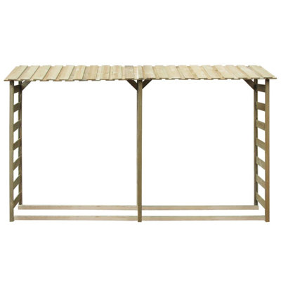 10 Ft. W x 1 Ft. D Wood Log Store