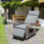 Fauteuil inclinable d'extérieur, fauteuil inclinable avec osier tissé à la main-1154676887