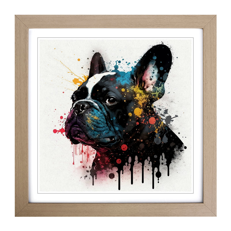 Single Picture Frame Print on Wood, Oak