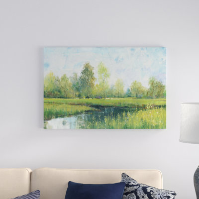 Tranquil Park I by Timothy O' Toole - Wrapped Canvas Painting