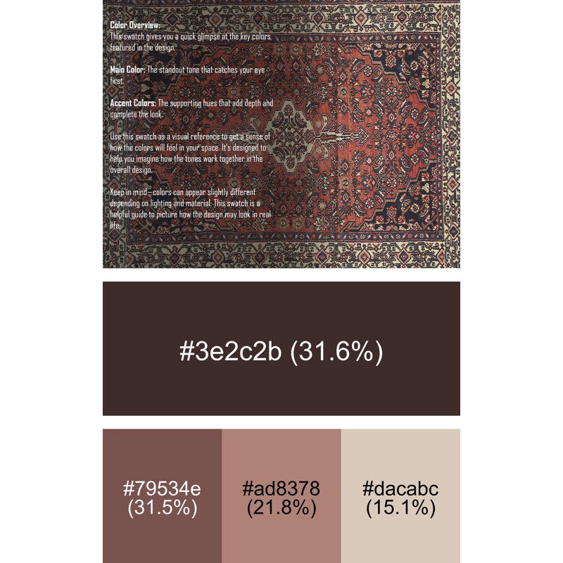 Oriental Indoor Rug, Rectangle 5' x 7'
