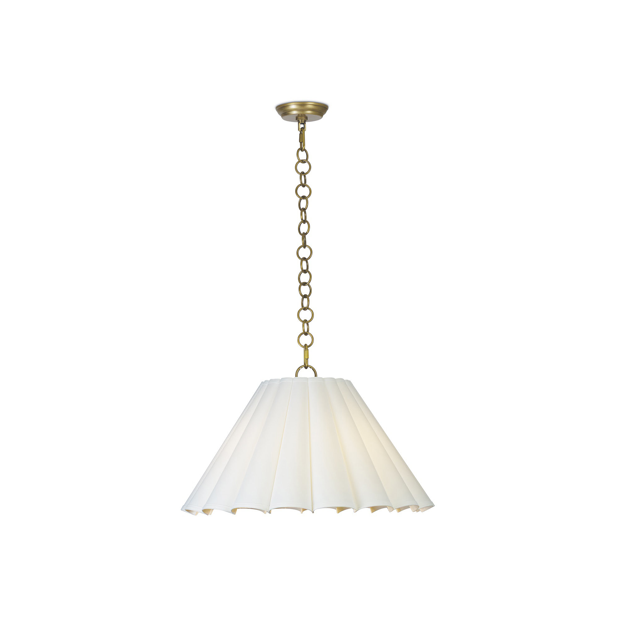 Allison Pendant Large (Natural Brass), Natural Brass