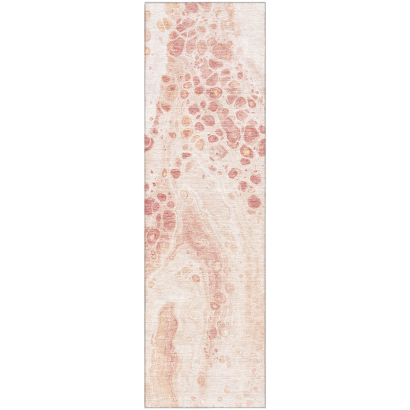 Premium Machine Washable Mayfield AMF1935 Abstract Rug, Runner 2'3" x 7'6"