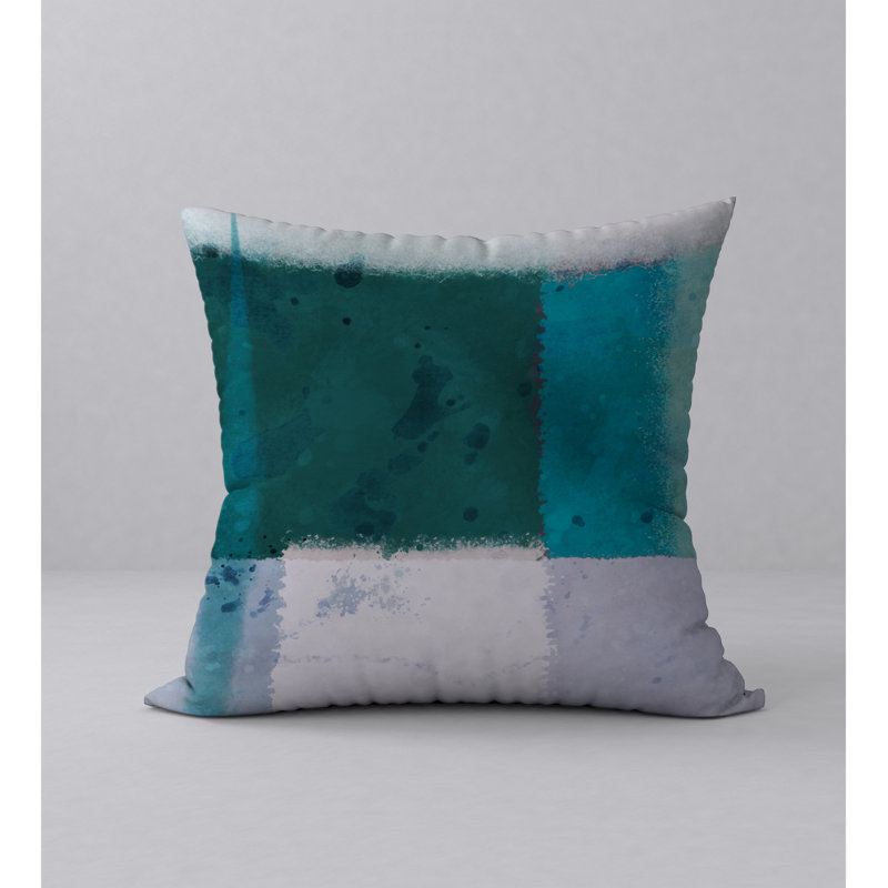 Abstract Reversible Throw Pillow, 18" x 18"