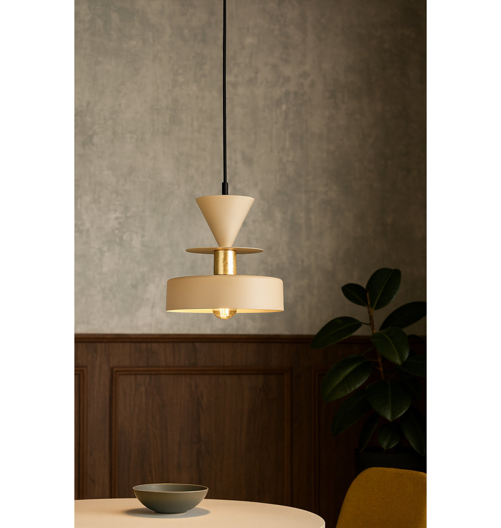 1 - Light Matte Black Drum Pendant