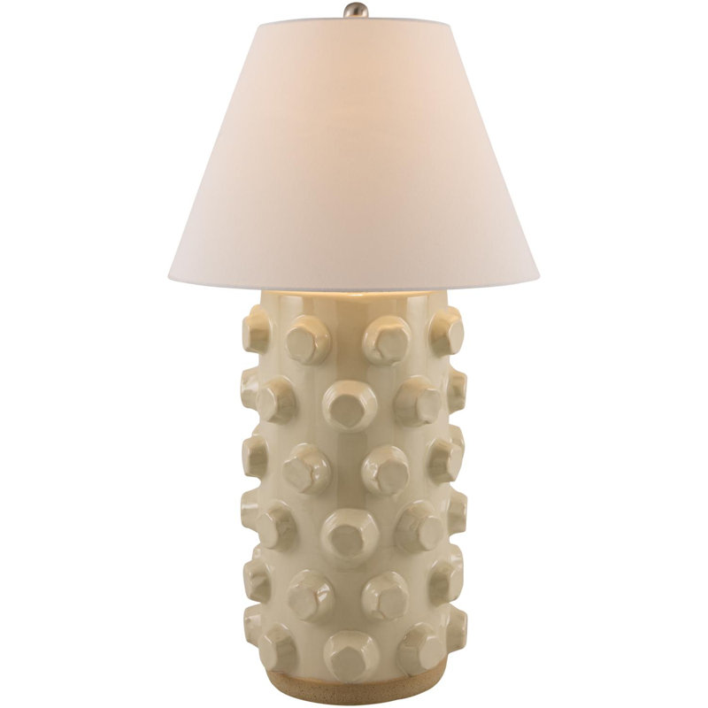 Lampe de table Lousine, Crème, crème