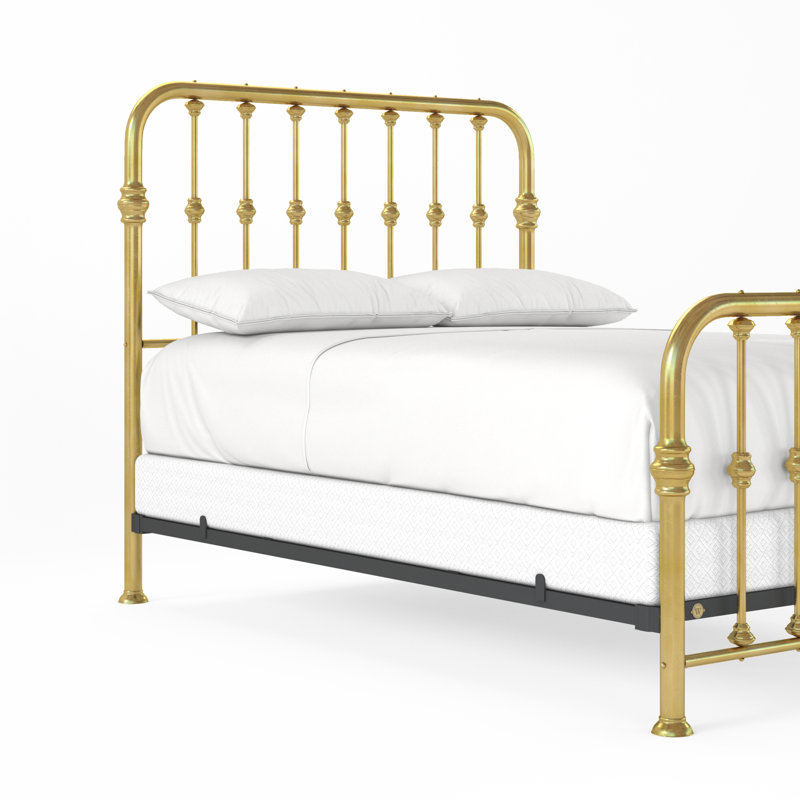114 Turn of the Century Bed | Complete Standard, Natural Brass, Queen